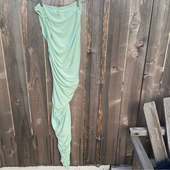 Norma Kamali DIANA GOWN midi dress color sea foam size medium - Picture 8 of 9